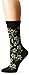 Ozone Women's Witches Garden, Fairy and Mushroom, Bioluminescent Floral Novelty Crew Sock for Women, Size 9-11 (Belladonna)