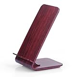 Wood Wireless Charger,Itian 2-Coil Wireless Charger A8W for iPhone Xs Xr Xs MAX iPhone 8 iPhone 8 Plus iPhone X at Regular Wireless Charging,Fast Wireless Charging for Note9 S9 Plus(No Adapter)