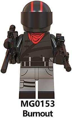 Amazon Moc ブロック 互換 Tps フォートナイト風 カスタム ミニフィグ 8体セット 武器 装備 兵器付き 039 ブロック おもちゃ