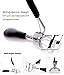 BEAKEY Eyelash Curler with 6 Pcs Refill Pads, Spring Loaded Lash Curler with No Pain Design, Shape Gorgeous & Natural Looking Eyelashes in Seconds