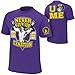 John Cena Mens Purple Costume Hat T-shirt Wristbands