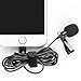 Microphone Professional for iPhone Grade Lavalier Lapel Omnidirectiona for lPhone Audio Video Recording Lavalier Condenser Microphone for iPhone X Xr Xs max 8 8plus 7 7plus 6 6s 6plus 5 / iPad（6M）