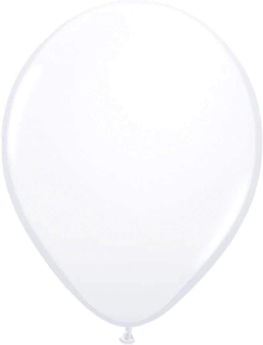 Folat 19106 White Balloons 30 cm-50 Pieces, 50er Pack