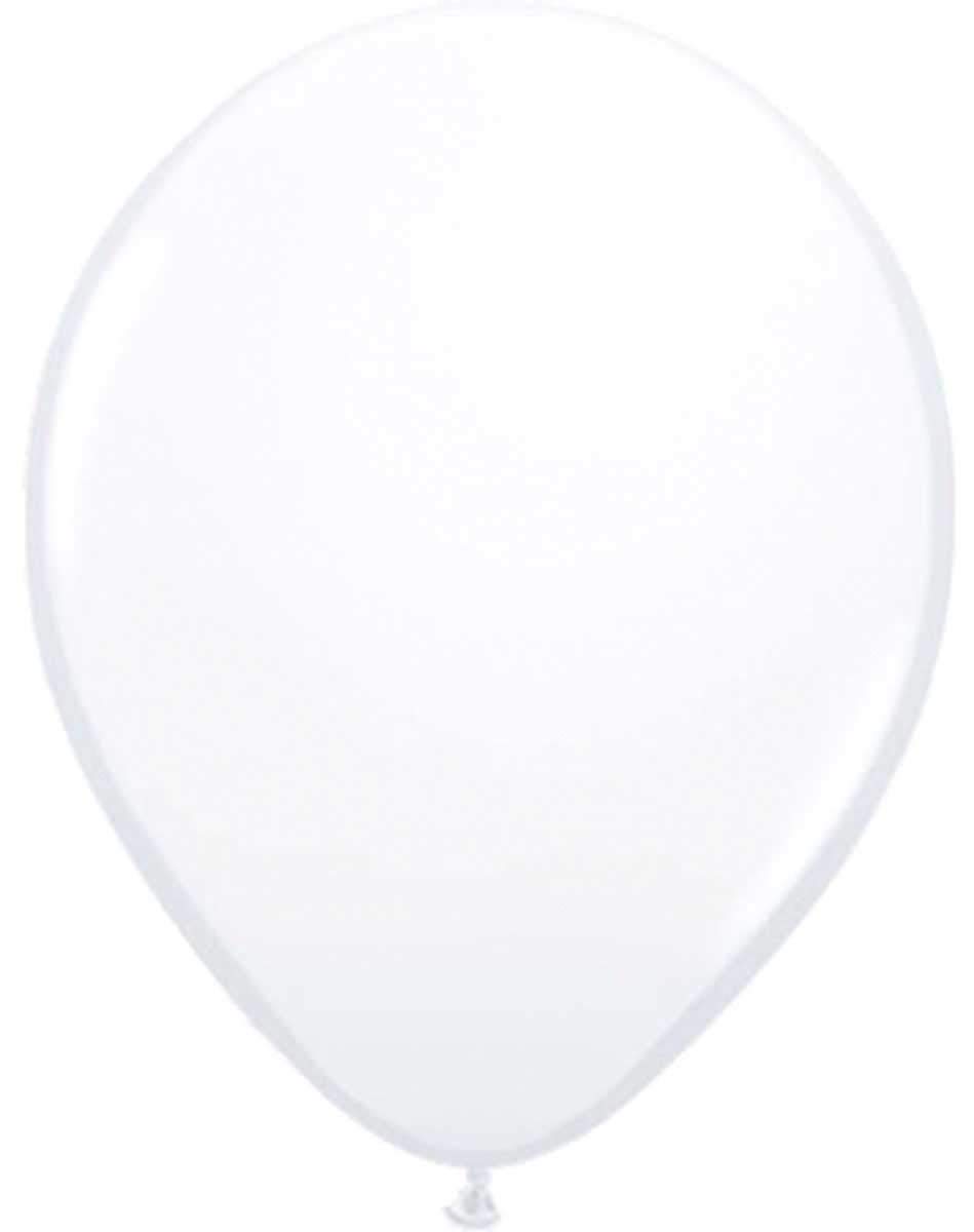 Folat 19106 White Balloons 30 cm-50 Pieces