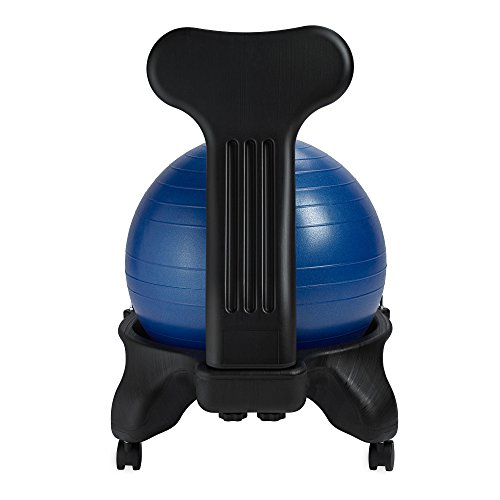 Gaiam Classic Balance Ball Chair Exercise Stability Yoga Ball Premium Ergonomic Chair for Home