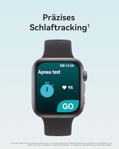Watch FIT 5 Smartwatch, GPS, Sportuhr mit Schlaftracker, Schwarz