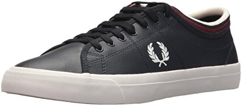 Fred Perry Kendrick Tipped Cuff Leather Sneaker, Navy, 8 D UK (9 US)