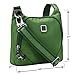 Lewis N. Clark Anti-theft Crossbody Purse + Sling Bag for Women, Men, Travel or Work with RFID Blocking Technology, Slash Resistant Material, Locking Zippers & Adjustable Shoulder Strap, Moss