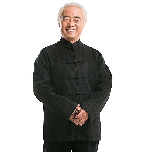 FangNer Men's Chinese Traditional The Elderly Long Sleeve Tang Suit Cotton Jackets