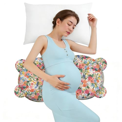 Pregnancy Pillow for Sleeping,Maternity Pillow with Cooling,Maternity Support for Back and Hip Relief,Soft and Comfortable Wedge Pregnancy Pillows Side Sleeping Support for Belly with Removable Cover at Amazon