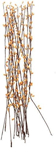 100Pcs/Lot 16" Pretty PIP Berry Stem for Wreath ,Floral Arrangement Crafts Decoration (Orange)