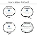 Galaxy Watch 46mm Bands, Gear S3 Bands, KADES 22mm Universal Replacement Strap with Quick Release Pin Compatible for TicWatch Pro/Amazfit Stratos Smart Watch- White/Black