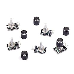 Cylewet 5Pcs KY-040 Rotary Encoder Module with