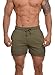 YoungLA Men's Bodybuilding Gym Workout Shorts 102 Olive L