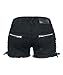 Dressation Womens Street Punk Side Lace Up Shorts Jeans Pants Black