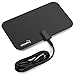 ViewTV Flat HDTV Digital Indoor TV Antenna HD VHF UHF Signal - 25 Miles Range - Black