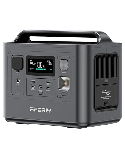 AFERIY Portable Power Station 800W(1600W Peak) Output, With Bidirectional Inver…