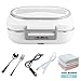 LOHOME Electric Heating Lunch Box Car Home Office Use Food Warmer Portable Bento Meal Heater with Stainless Steel Container 110V and 12V Dual Use (Grey)