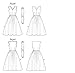 VOGUE PATTERNS V8789 Misses/Misses Petite Dress and Cummerbund, Size A5 (6-8-10-12-14)