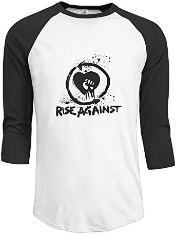 Rise Against Melodic Hardcore Band Men 3/4 Sleeve Raglan Shirts Funny Youth