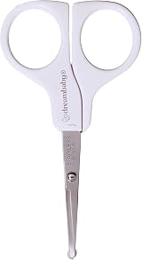 Dreambaby Infant Safety Nail Trimmer Scissors Rounded Tip White Grey view 1