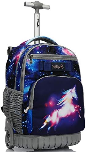 Tilami Rolling Backpack, 18 inch Shoulder Drop, Concealed Pockets