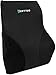 Vertteo Full Lumbar Black Support Premium Entire High Back Pillow for Office Desk Chair and Car Seat - Ergonomic Comfortable Memory Foam Cushion Relieves Couch Sofa Reading Lower Sciatica Pain primary