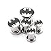 Batman Logo Screw-On Stainless Steel Plug Pair