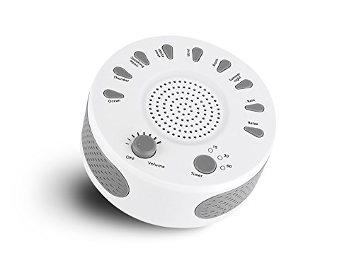 Liv2Fun White Noise Sound Machine Sleep Therapy with 9 Soothing Sound Modes and Auto-Off Sleep Timer Portable Size for Home,Office,Travel, Baby and Kids