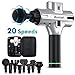 Massage Gun Blusmart Handheld Percussion Muscle Massager for Athleter with 8 Massage Heads and 20-Speed Vibration, Deep Tissue Massager Rechargeable Body Massager for Pain Relief & Recovery