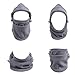 Triwonder 6 in 1 Thermal Fleece Balaclava Hood Police Swat Ski Bike Wind Stopper Mask (Grey)