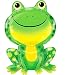 Anagram Mr Froggy Supershape Foil Balloon (One Size) (Multicolored)