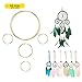 10 Pieces Metal Rings Hoops Macrame Ring for Dream Catchers and Crafts, 2 Inch, 3 Inch, 6 Inch (Gold)