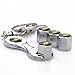 Wrench Keychain Chrome Tire Valve Stem Caps For Chevy Chevrolet