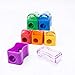 Fun Wave - 72 Pack- Kids Plastic Manual Pencil Sharpener with Cap/Cover - Assorted Color - Home and School Use - Goodie Bags, Gifts, Give Aways, Office School Supplies