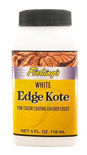 Fiebing's Edge Kote 4 Fl Oz - White - for Coloring
