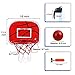 Door Basketball Hoop (15”x11.5”) Mini Wall Basketball Goal Backboard Rim Indoor Toys Set for Toddlers Kids Child Boys Girls Sport with Ball Pump Family Game Gift for Age 3 4 5 6 7 8 Year Old