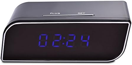 WiFi Hidden Camera Alarm Clock Full HD 1080p Wireless IP Security Camera Real Time View Spy Camera Motion Detection Video Nanny Cam Remote Contral By App (IOS,Android)