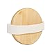 MAGGIFT Wooden Body Massage Brush Round, Natural Bristle Dry / Wet Body Brush for Exfoliation Clear Dead Skin Cells (1)