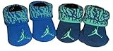 Jordan Baby Boys' Booties - 2 pk (0-6 Months, Blue/Green)