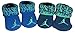 Jordan Baby Boys' Booties - 2 pk (0-6 Months, Blue/Green)