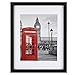 ONE WALL Tempered Glass 11x14 Picture Frames Display Pictures 8x10 or 5x7 with Mat or 11x14 Without Mat, Black Solid Wood Photo Frames for Wall and Tabletop - Mounting Hardware Included