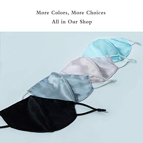 Monakea Mulberry Silk Face Mask for Women Satin Cloth Face Mask