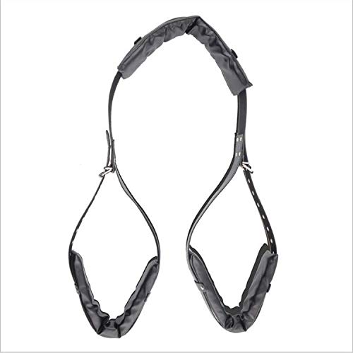 TShirt+Xegrr Fetǐsh Thǐgh Slǐngs Open Legs Restraǐnt Bondage Belt Adúlt Game Sëxvx Pleasure Toy for Women/Couples Sëxvx Product Relax Mood,Black