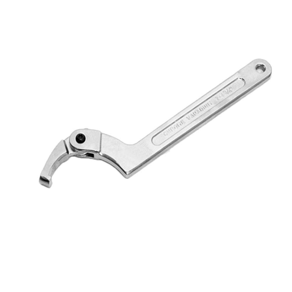 GOZAR Chrome Vanadium Adjustable Hook Wrench C Spanner Tool 19-51mm 32-76mm 51-120mm - Square head 3