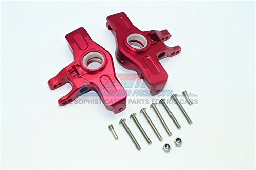GPM Traxxas Unlimited Desert Racer 4X4 (#85076-4) Upgrade Parts Aluminum Front Knuckle Arms - 1Pr Set Red