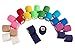 Juvale Self Adherent Bandage Wrap - 2 in x 5 yd, 24 Rolls, Multicolor - Elastic Cohesive Adhesive Bandage for Tattoo Grip & Sport Tape, Vet Wrap & Wrist Support