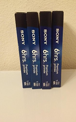 Sony(R), VHS, T-120, 6 Hours, (EP), Briliant Color and Sound, Standard Grade, High Durability