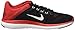 Nike Mens Flex 2016 Rn Running Shoe Black/Metallic Silver/University Red 10.5