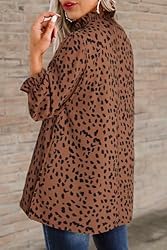 Avanova Women's Leopard Printed Ruffle Hem 3/4